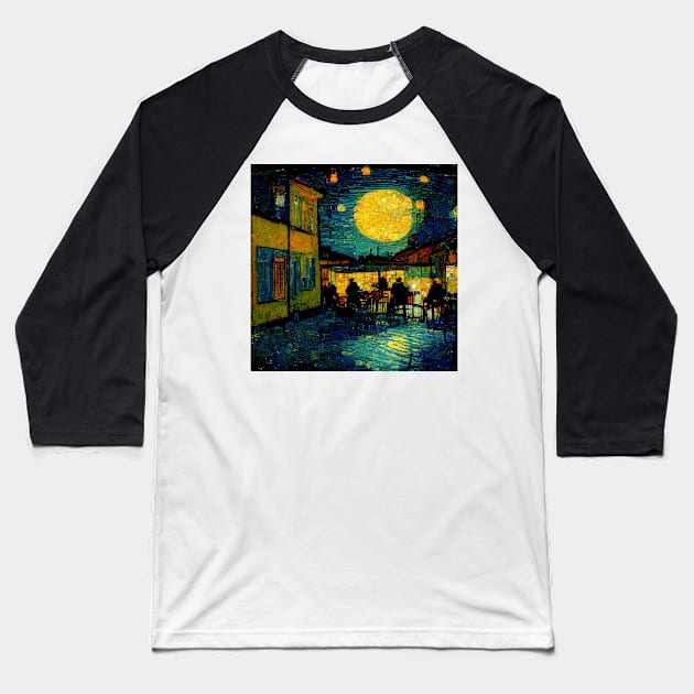 Illustrations inspired by Vincent van Gogh Baseball T-Shirt by VISIONARTIST